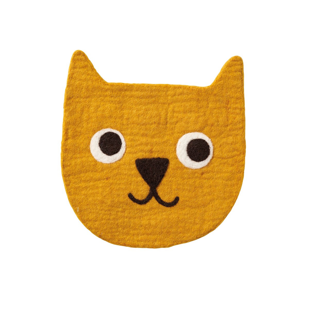 Klippan Yllefabrik Little Bear zitkussen Geel | Scandinavisch Interieur | Kinderkamer interieuraccessoires | Geel