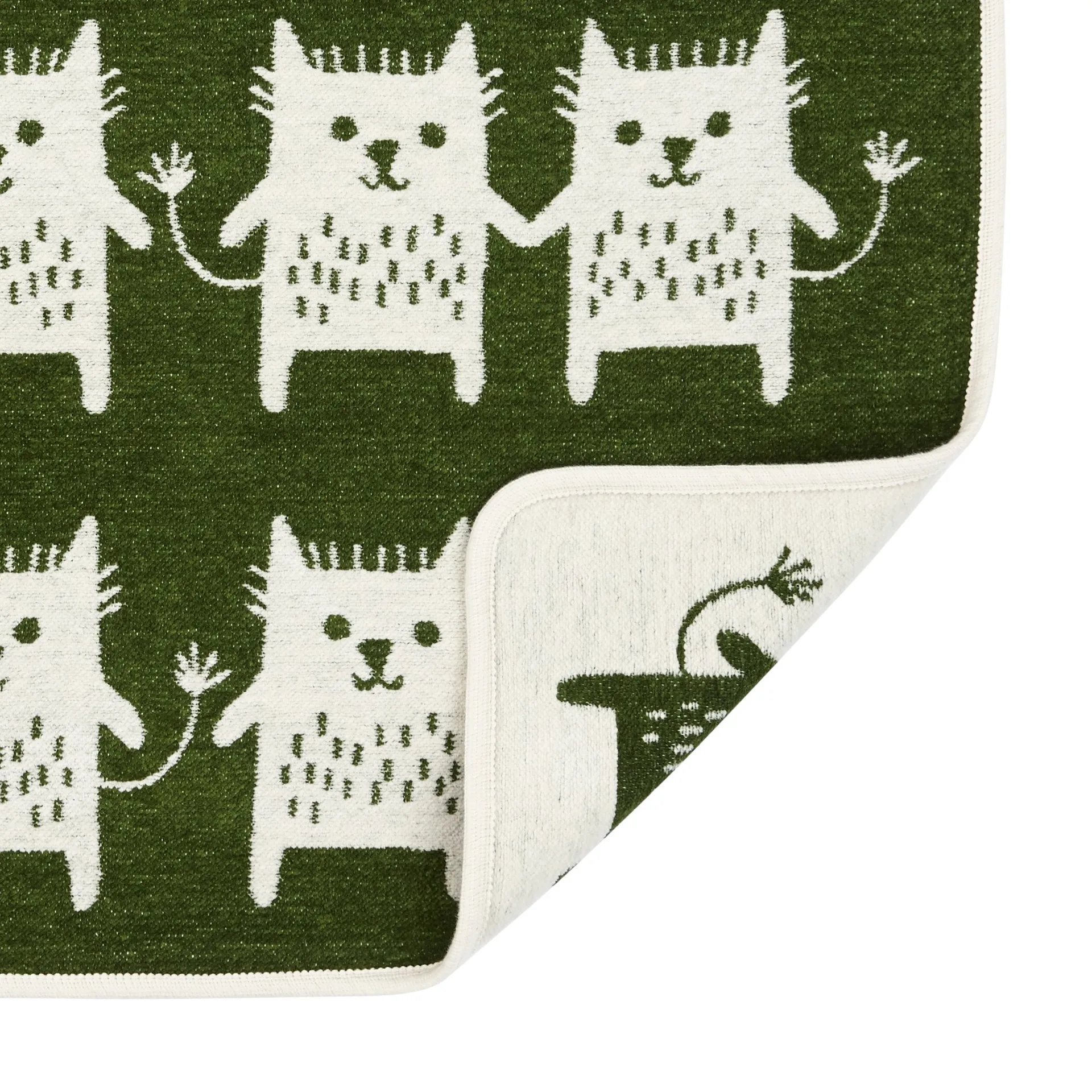 Little me chenille deken, groen Klippan Yllefabrik