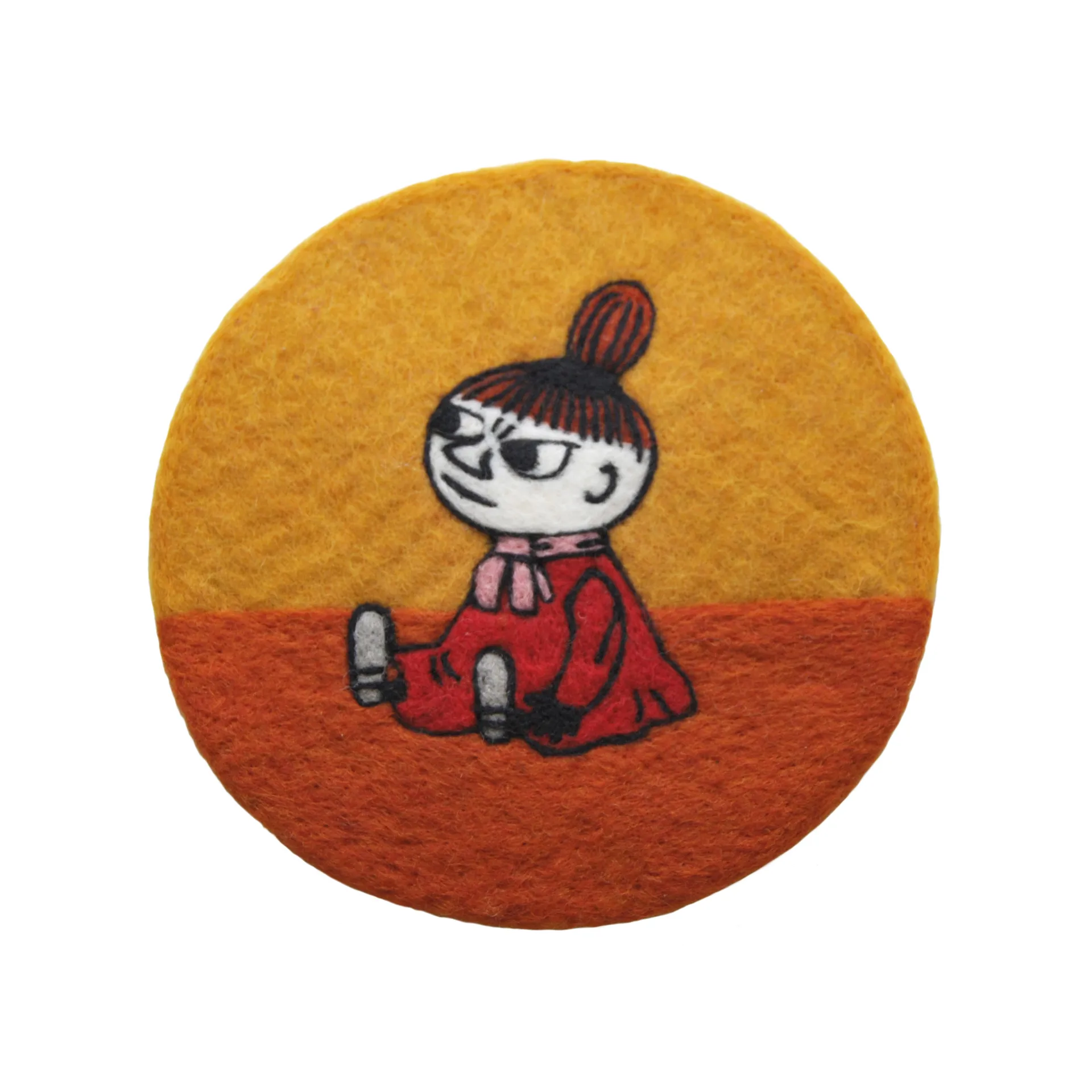 Little My pannenonderzetter Ø21 cm, Oranje-geel Klippan Yllefabrik