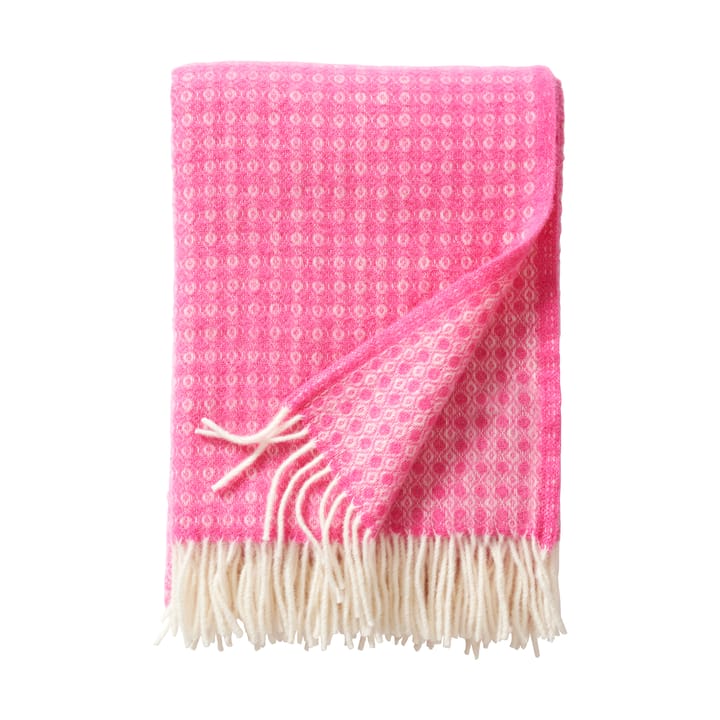 Loop Wollen plaid 130x200 cm, Hot pink Klippan Yllefabrik