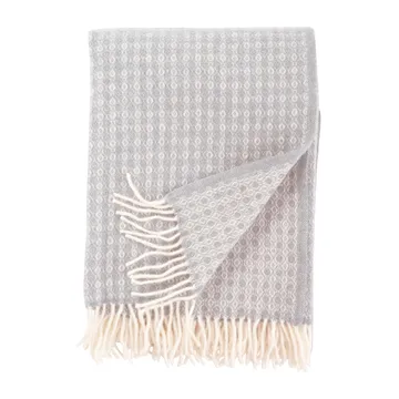 Loop Wollen plaid 130x200 cm - Stone (grijs) - Klippan Yllefabrik