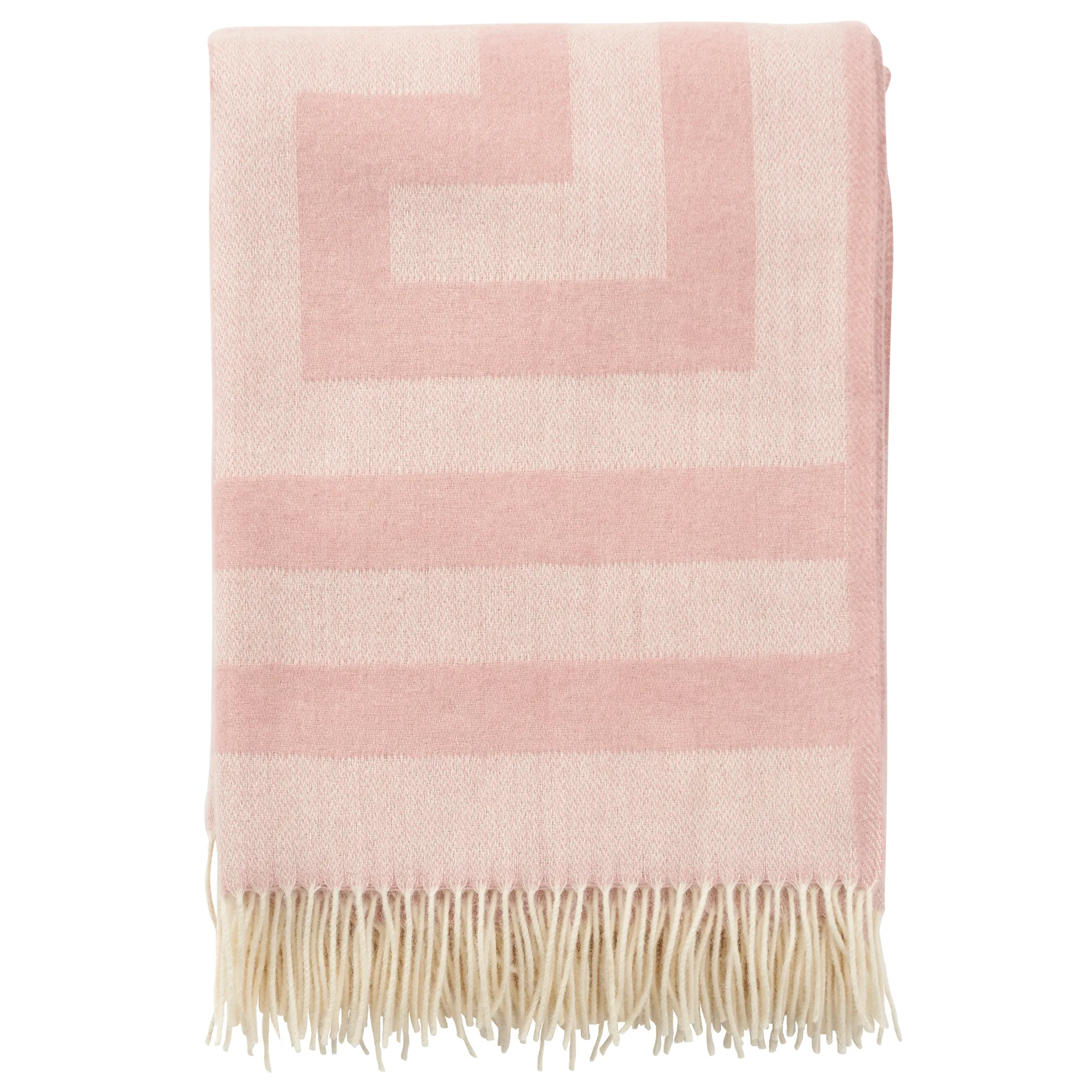 Memphis wollen plaid 130x200 cm, Misty rose Klippan Yllefabrik