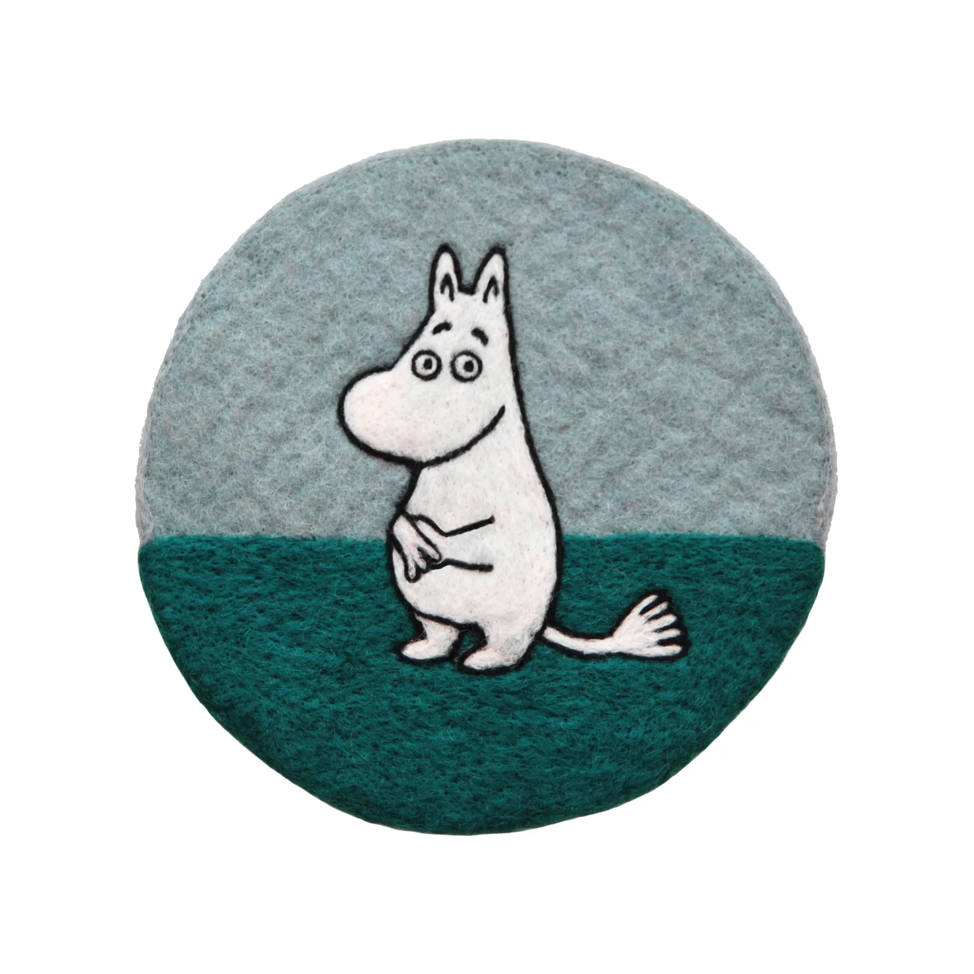 Moomin pannenonderzetter Ø21 cm, Blauw Klippan Yllefabrik