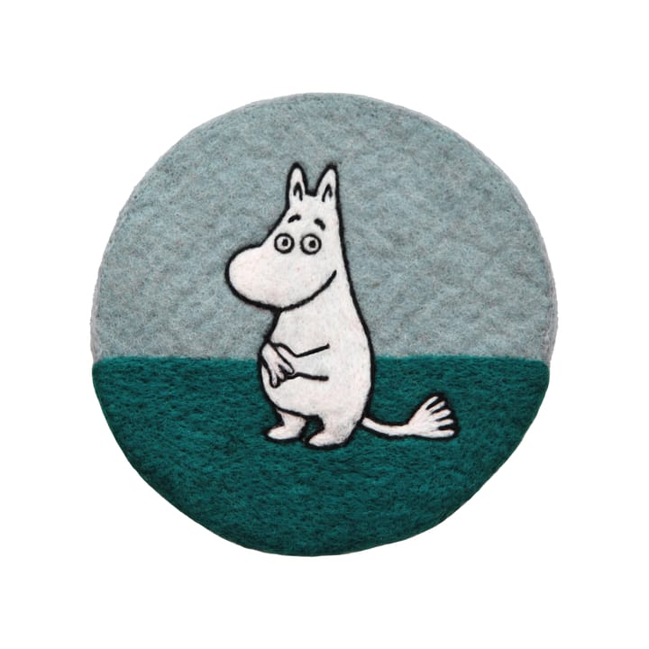 Moomin pannenonderzetter Ø21 cm - Blauw - Klippan Yllefabrik