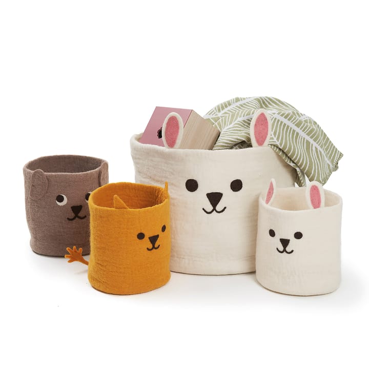 Puppy mand Ø20 cm, Grijs Klippan Yllefabrik
