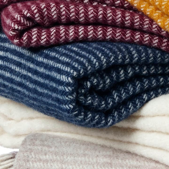 Ralph wollen plaid, marineblauw Klippan Yllefabrik