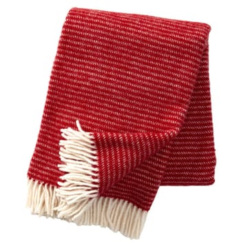 Ralph wollen plaid - rood - Klippan Yllefabrik