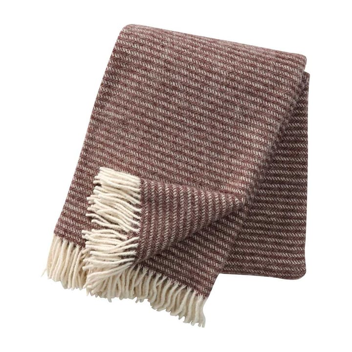 Ralph wollen plaid, schors bruin Klippan Yllefabrik