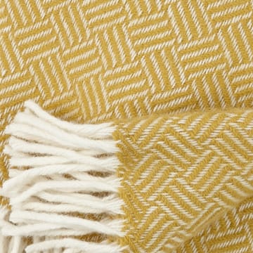 Samba wollen plaid - geel - Klippan Yllefabrik