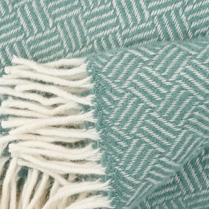 Samba wollen plaid, mintgroen Klippan Yllefabrik