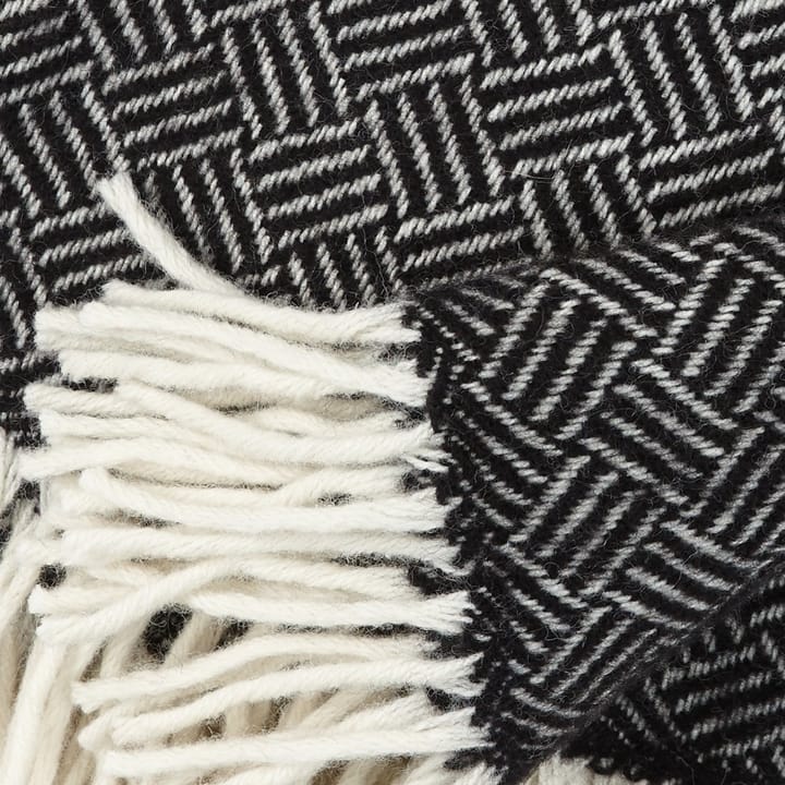 Samba wollen plaid, zwart Klippan Yllefabrik