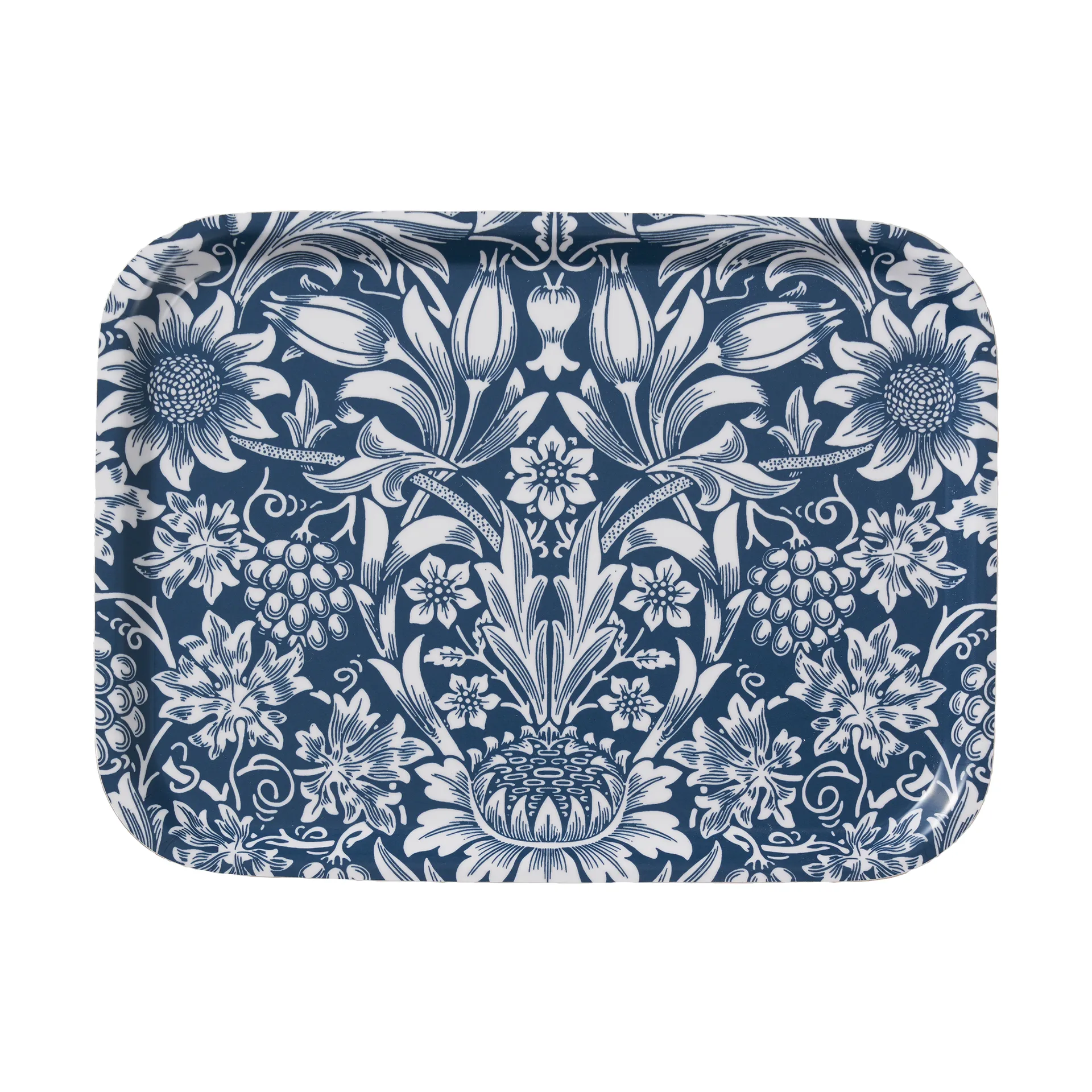 Sunflower dienblad 20x27 cm, Dark denim Klippan Yllefabrik