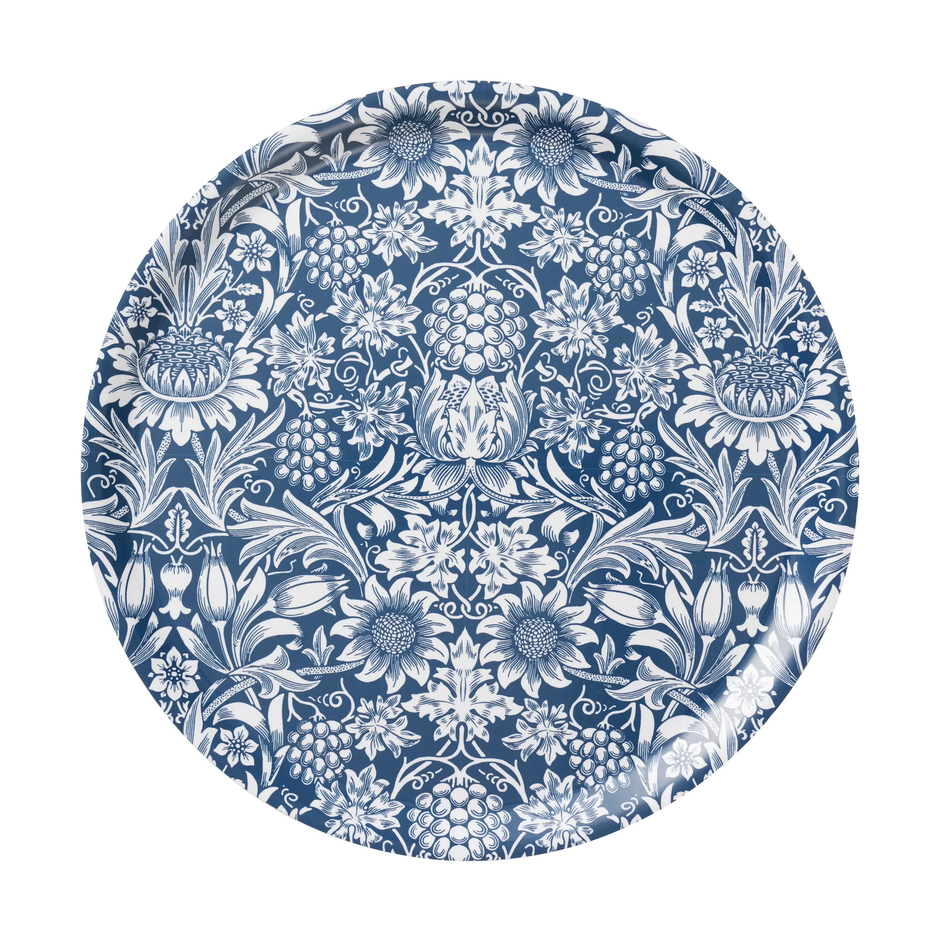 Sunflower dienblad Ø38 cm, Dark denim Klippan Yllefabrik