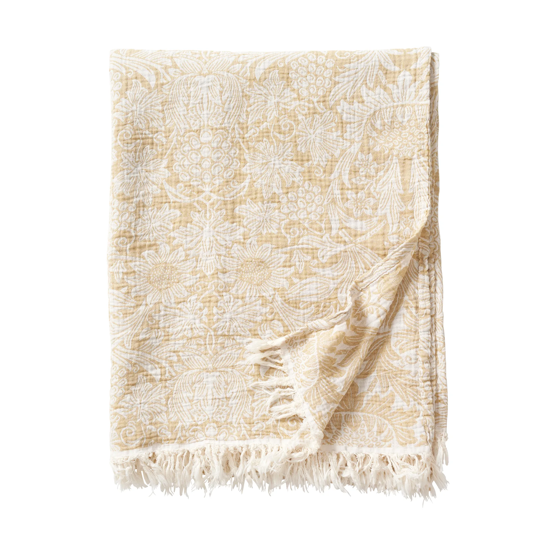 Sunflower katoenen plaid 140x200 cm, Golden Klippan Yllefabrik