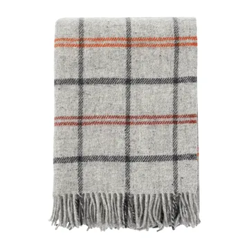 Tartan wollen plaid 130x200 cm - Lichtgrijs - Klippan Yllefabrik