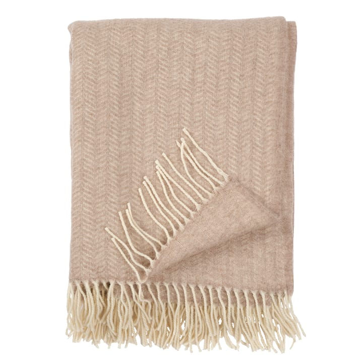 Tippy wollen plaid, Beige melange Klippan Yllefabrik