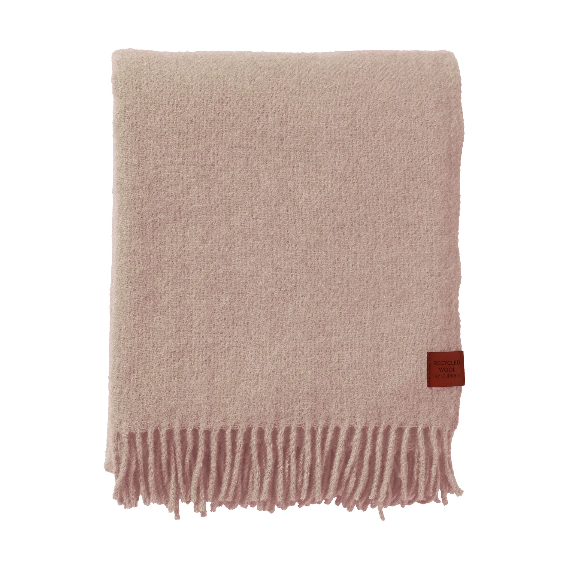 True wollen plaid 130x200 cm, Cream Klippan Yllefabrik