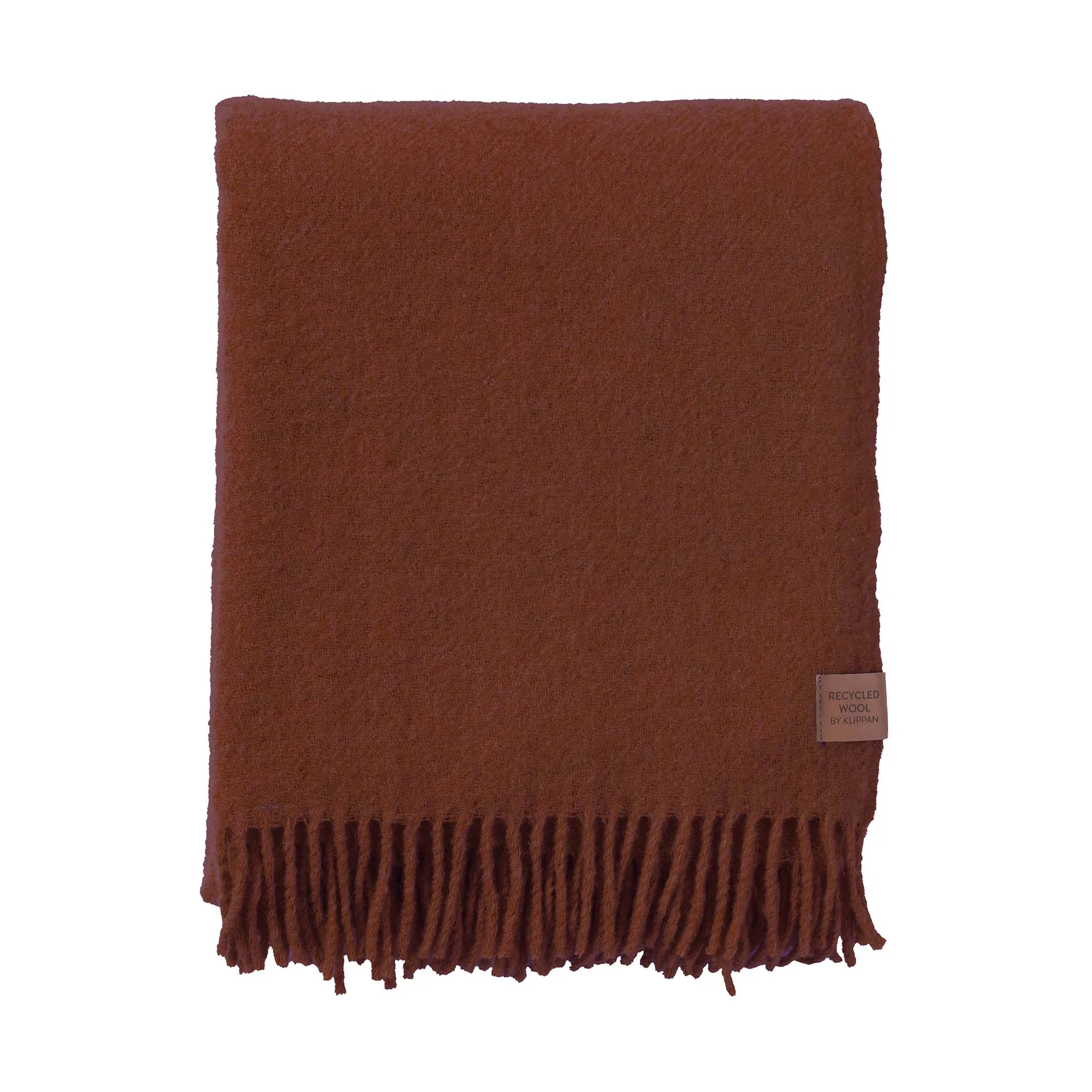 True wollen plaid 130x200 cm, Roest Klippan Yllefabrik