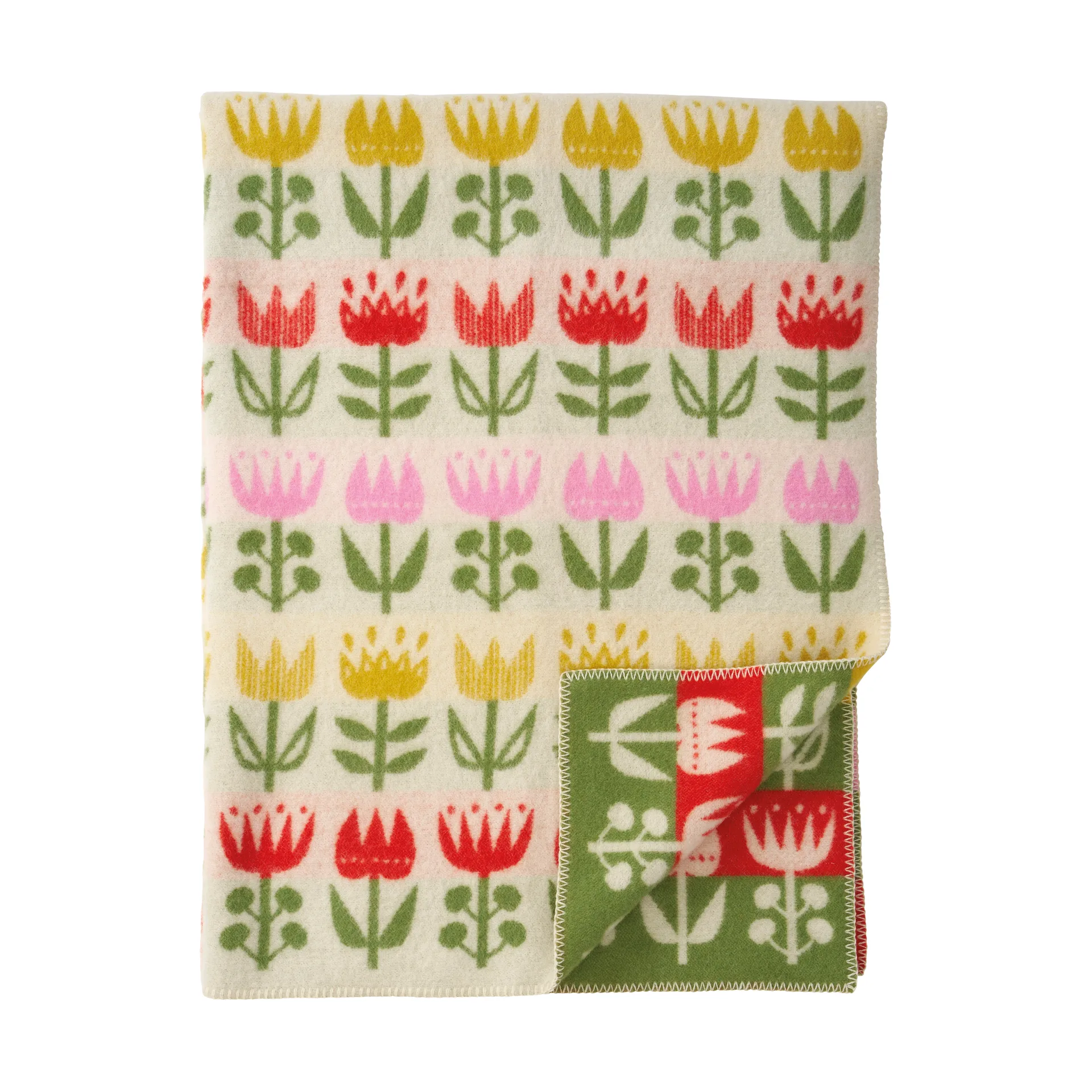 Tulip plaid 130x180 cm, Multi Klippan Yllefabrik