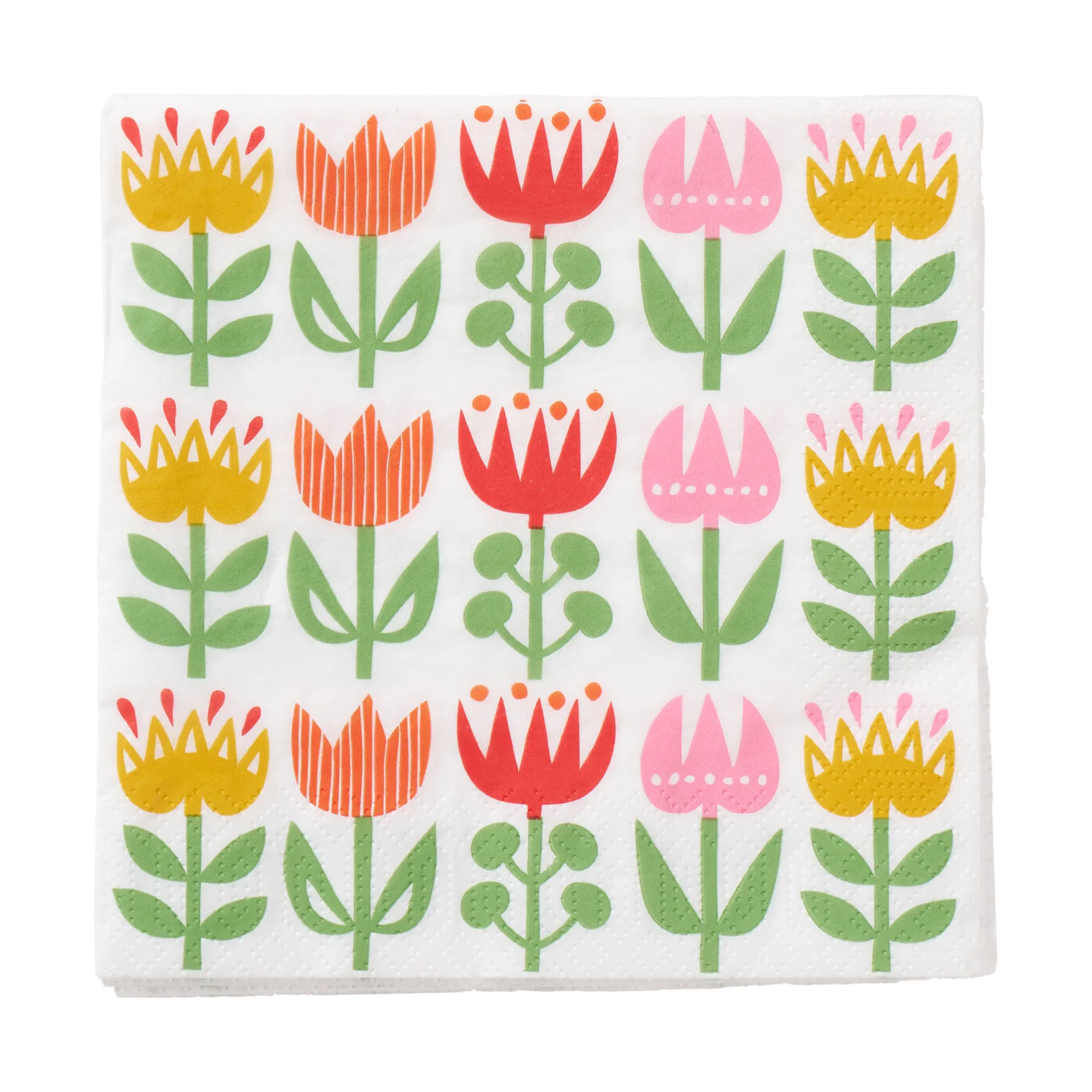 Tulip servet 33x33 cm 20-pack, Multi Klippan Yllefabrik