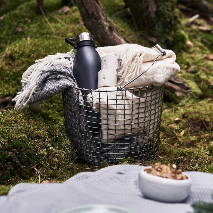 Twist wollen plaid, natuurlijk wit Klippan Yllefabrik