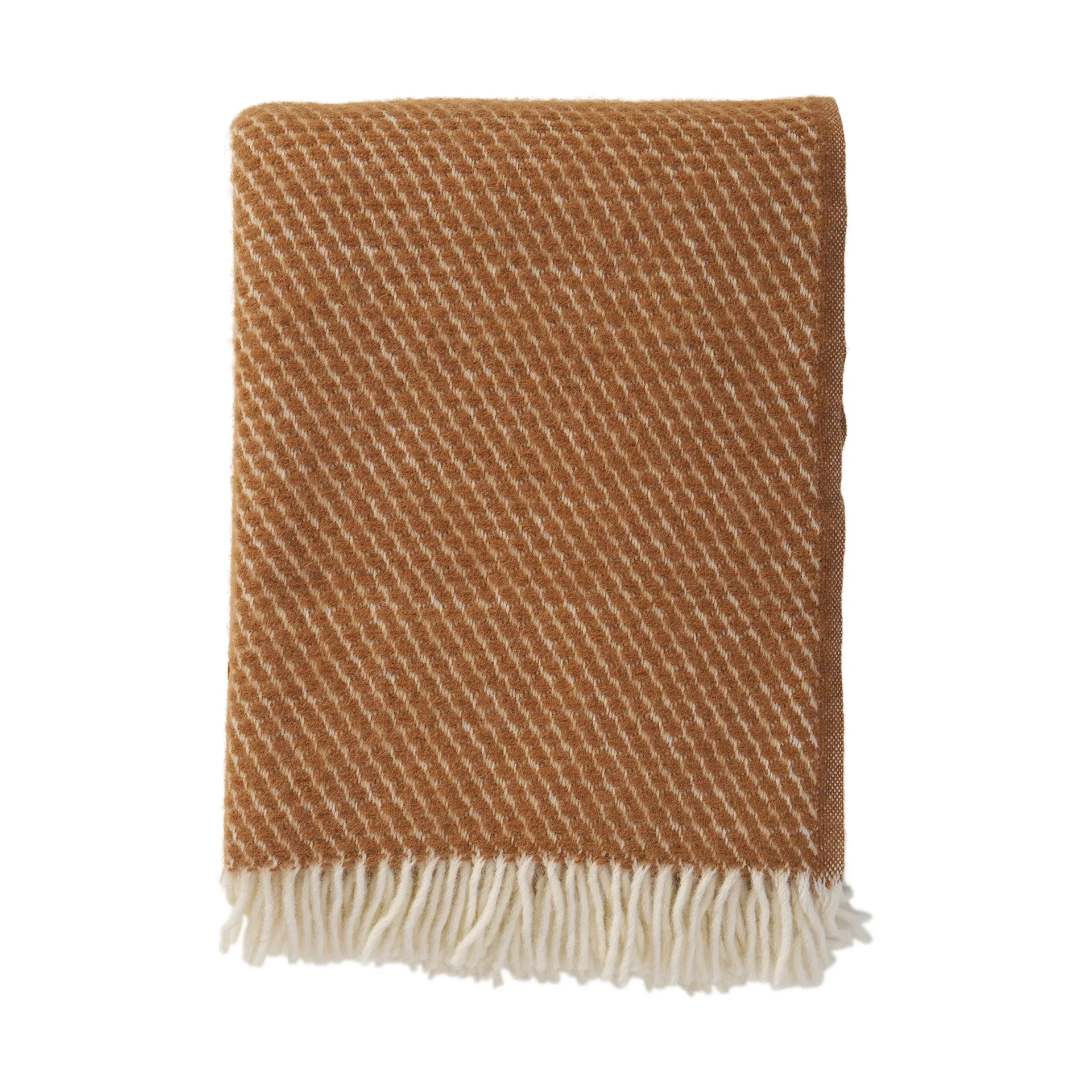 Velvet wollen deken, Mocha mousse Klippan Yllefabrik