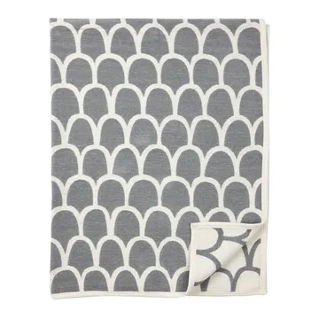 Veren chenille deken - grijs - Klippan Yllefabrik