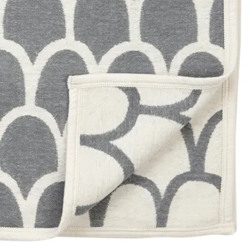 Veren chenille deken - grijs - Klippan Yllefabrik