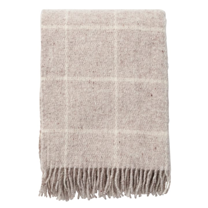 Vinga wollen plaid - Beige - Klippan Yllefabrik