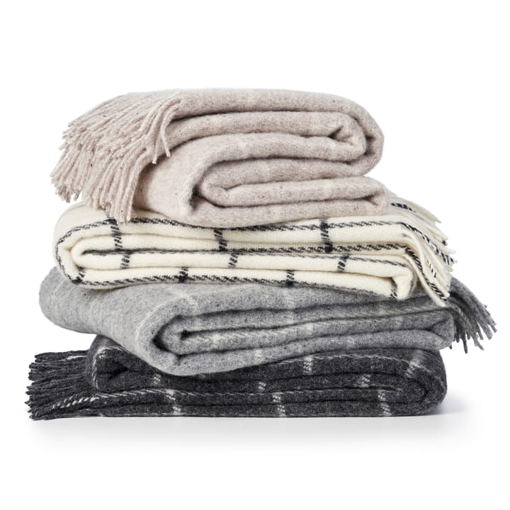 Vinga wollen plaid, Beige Klippan Yllefabrik