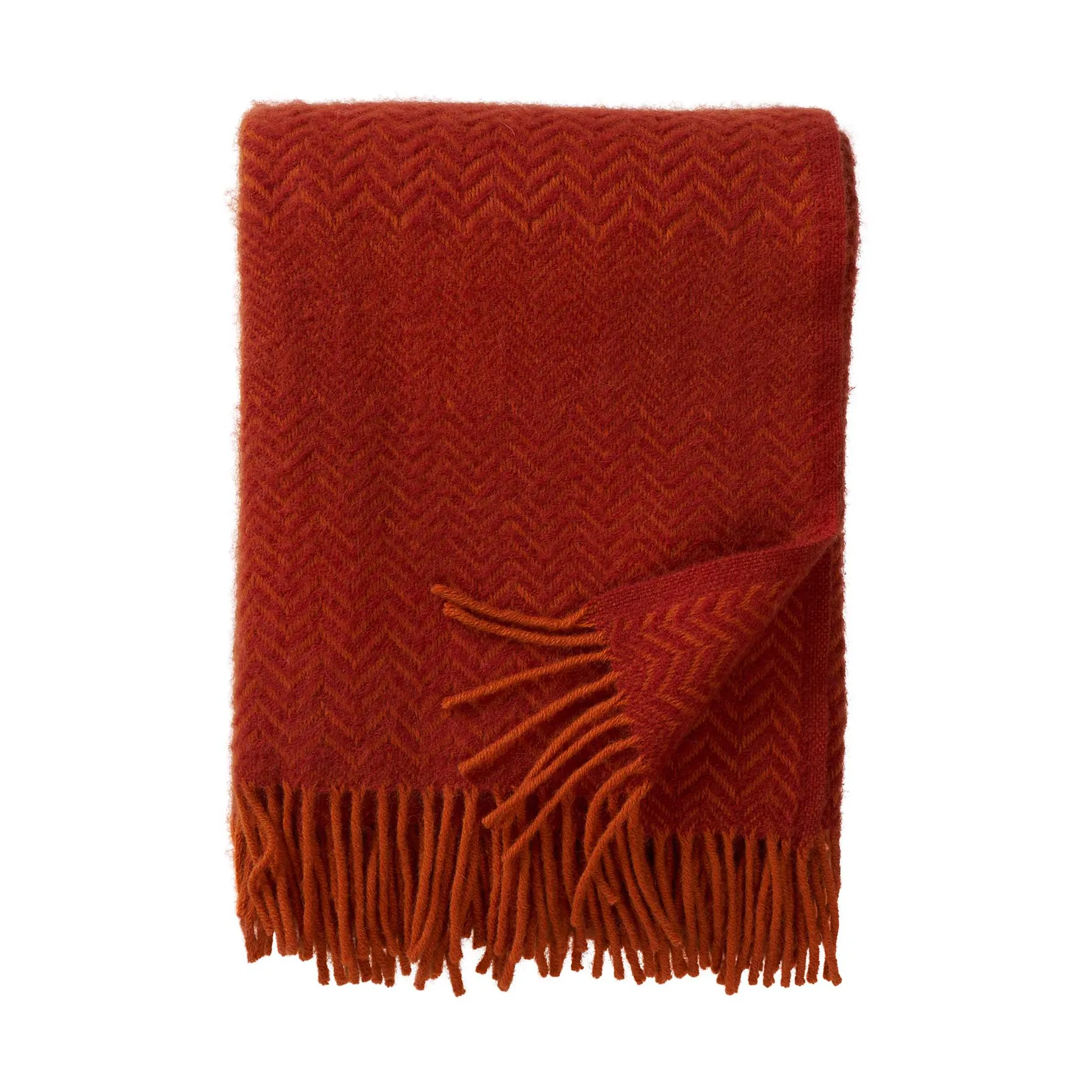 Zigzag wollen plaid 130x200 cm, Ruby Klippan Yllefabrik