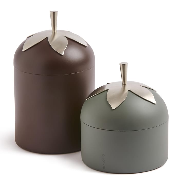 Blad pot - groot, bruin KLONG