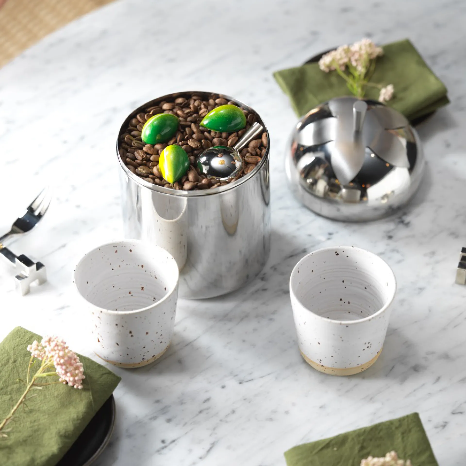 Blad pot - groot, Staal KLONG