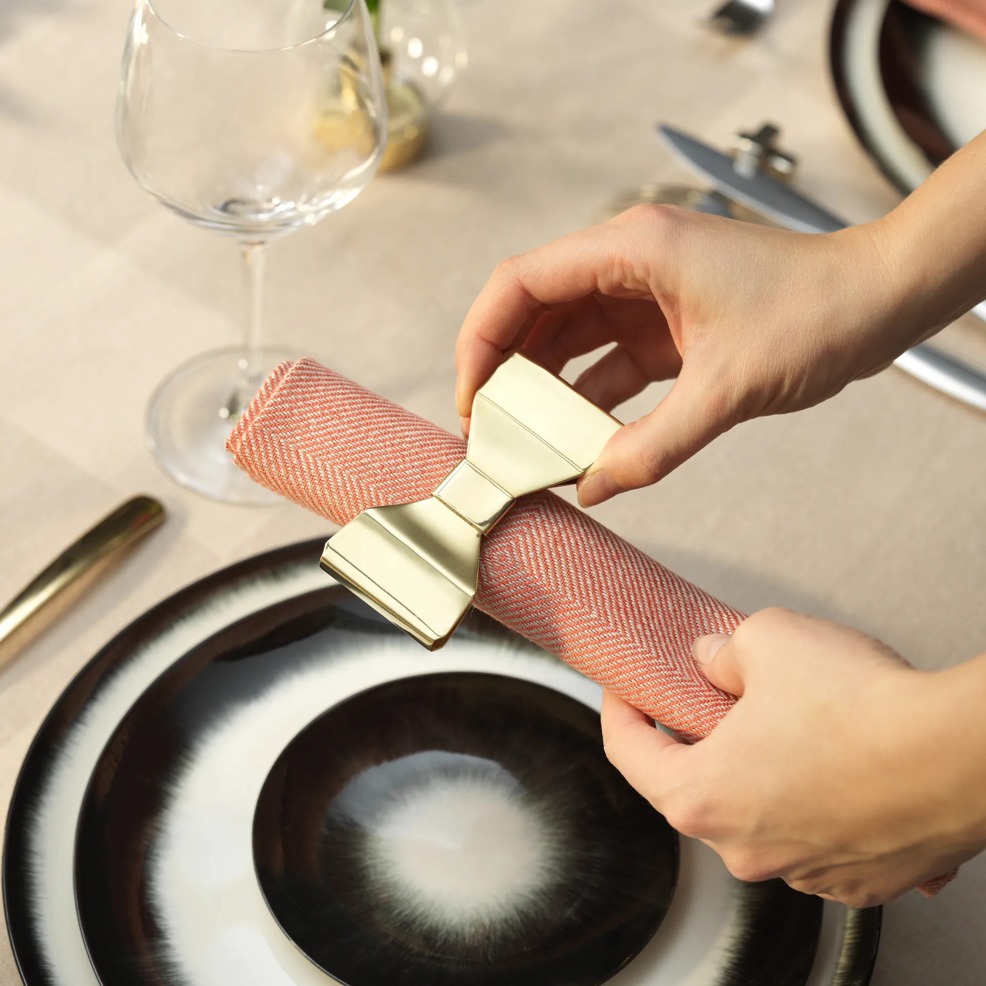 Bowie servetring 2-pack, Messin KLONG