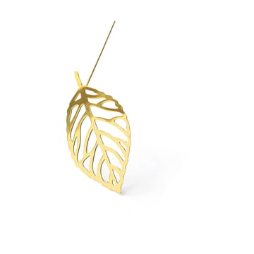 Brass leaves decoratie 2-pack - Wood - KLONG