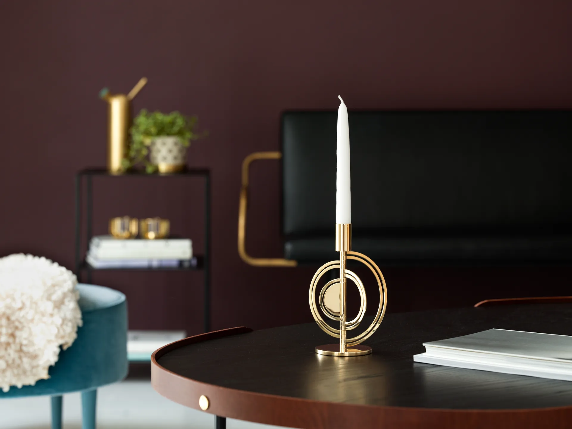 Cirkus kandelaar messing, Small KLONG