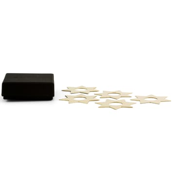 Constella kaarsenring sterren 5-pack - Messing - KLONG