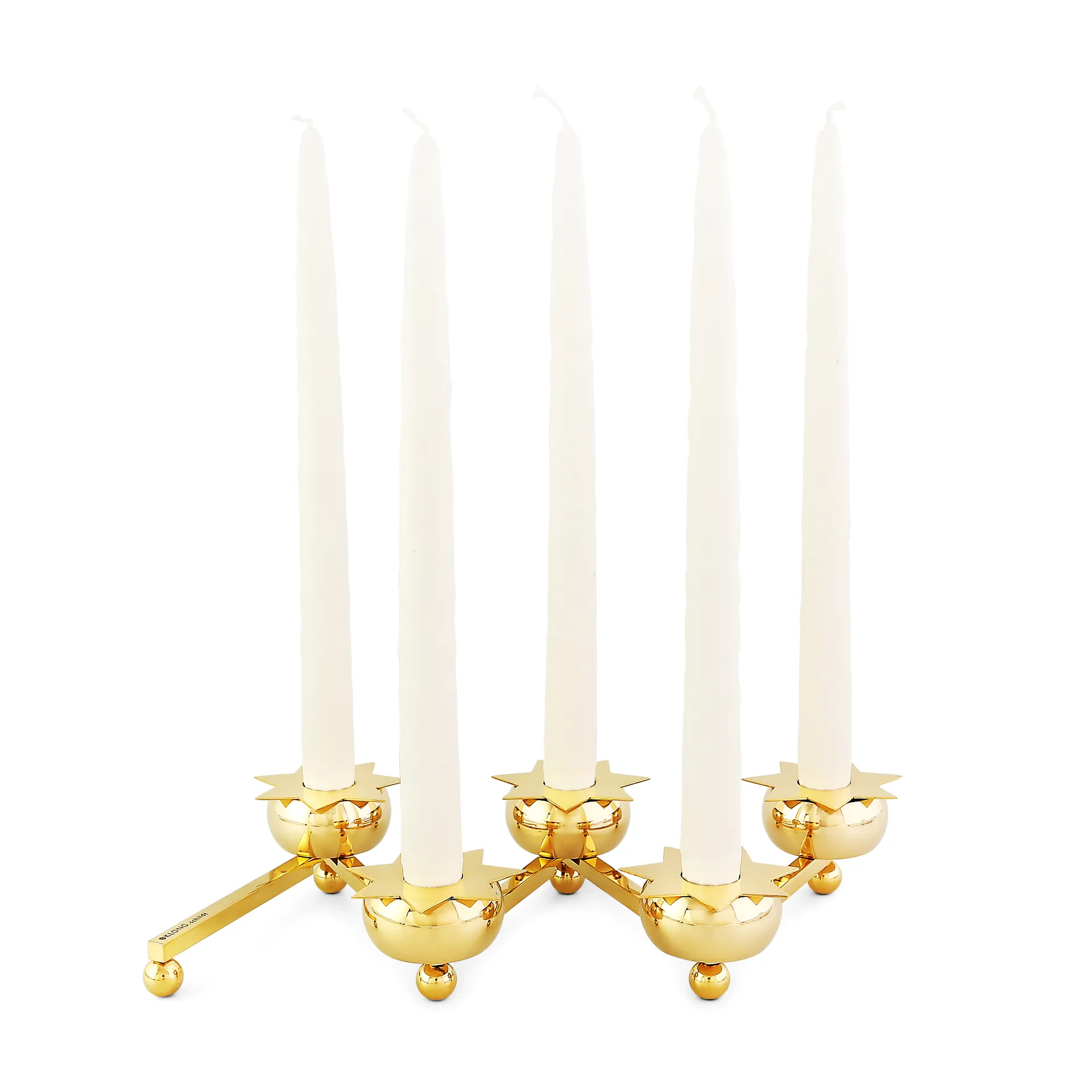 Constella kaarsenring sterren 5-pack, Messing KLONG