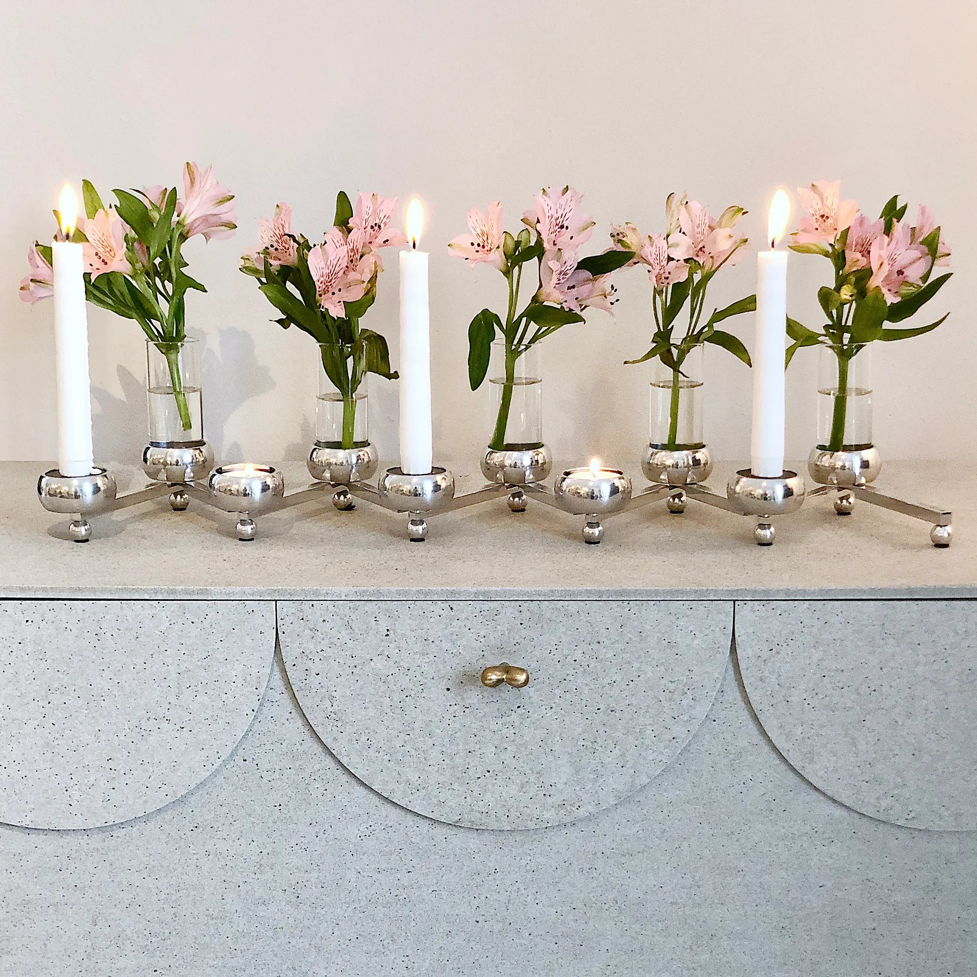 Constella kandelaar - groot, aluminum KLONG