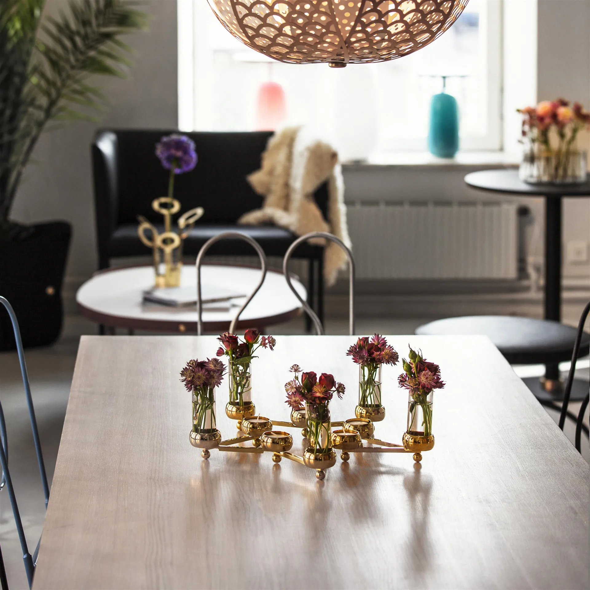 Constella kandelaar - groot, messing KLONG