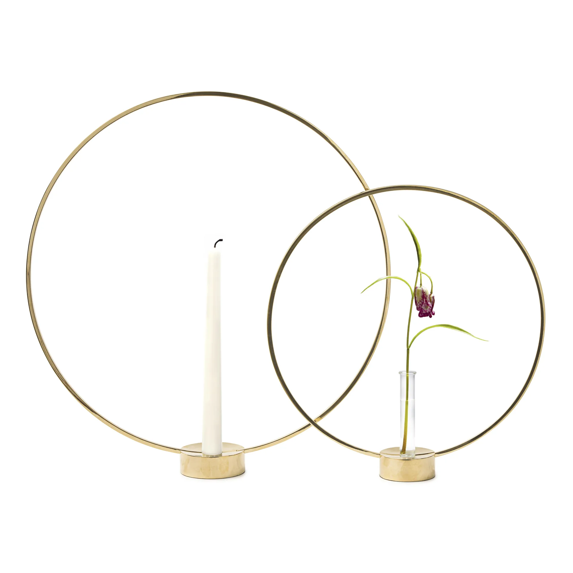 Gloria kandelaar - groot, messing KLONG