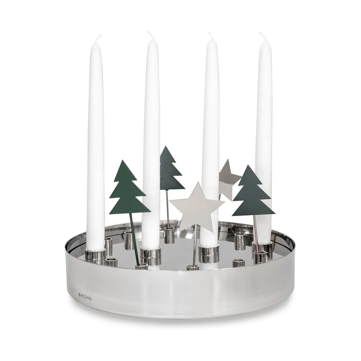 Jubel adventskandelaar, Silver KLONG