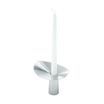 Löv vaas/kaarsenhouder - Roestvrij staal. 10 cm - KLONG