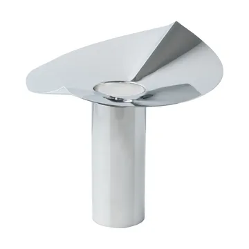 Löv vaas/kaarsenhouder - Roestvrij staal, 22.5 cm - KLONG
