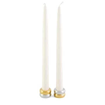 Marriage Duo kaarsenhouder 2-delig - Messing-zilver - KLONG