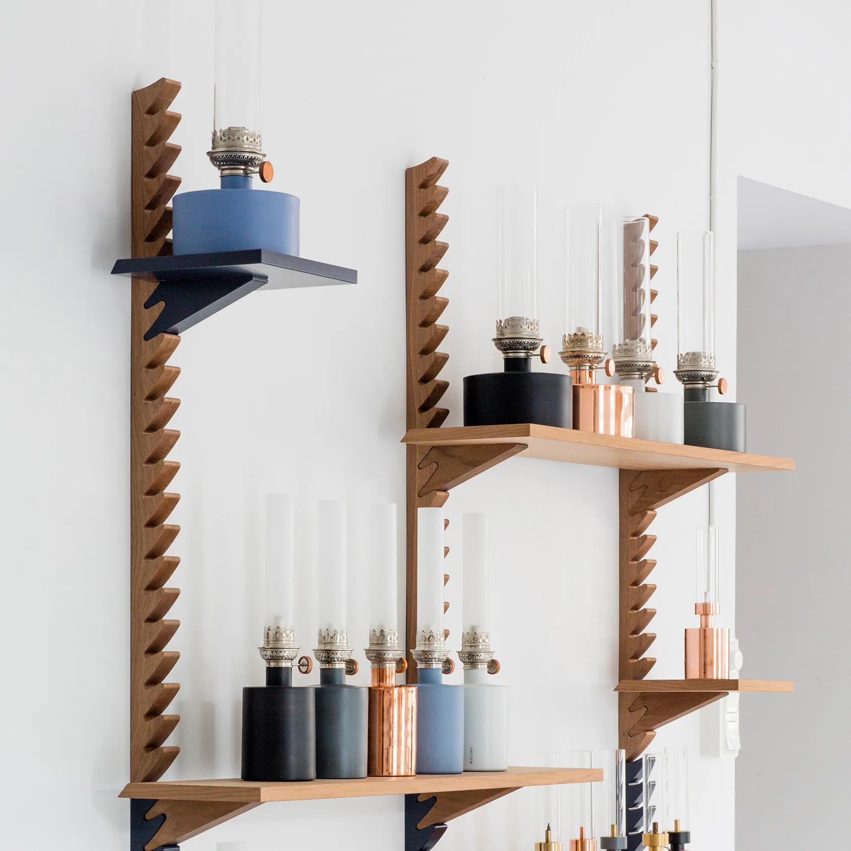 Patina olielamp - groot, zwart KLONG