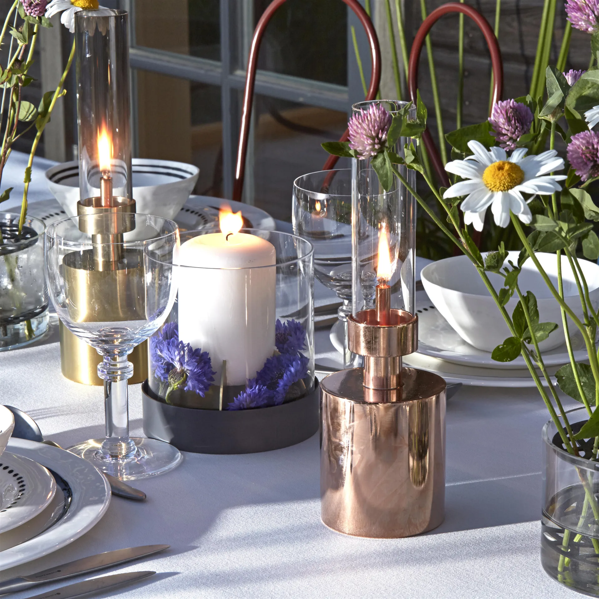 Patina olielamp - mini, koper KLONG