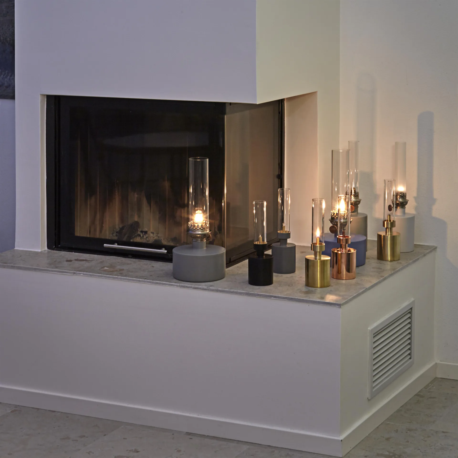 Patina olielamp - mini, koper KLONG