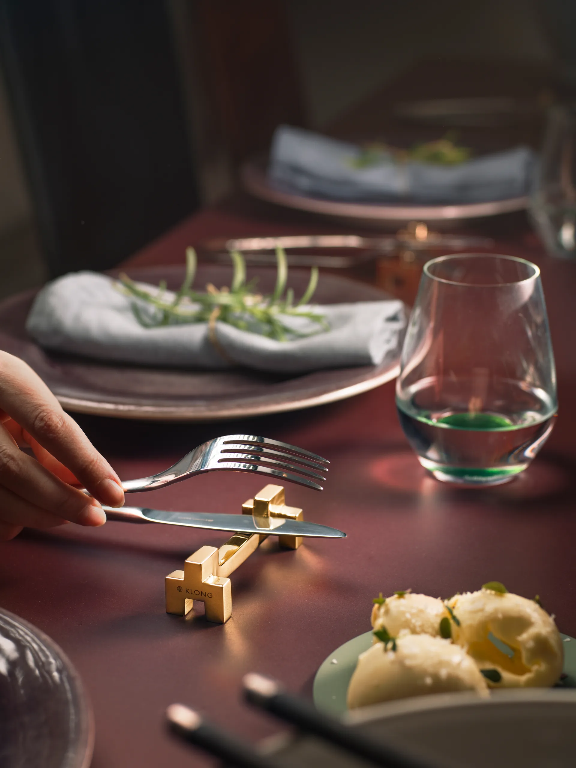 Signe bestekbakje 2-pack, Messing KLONG