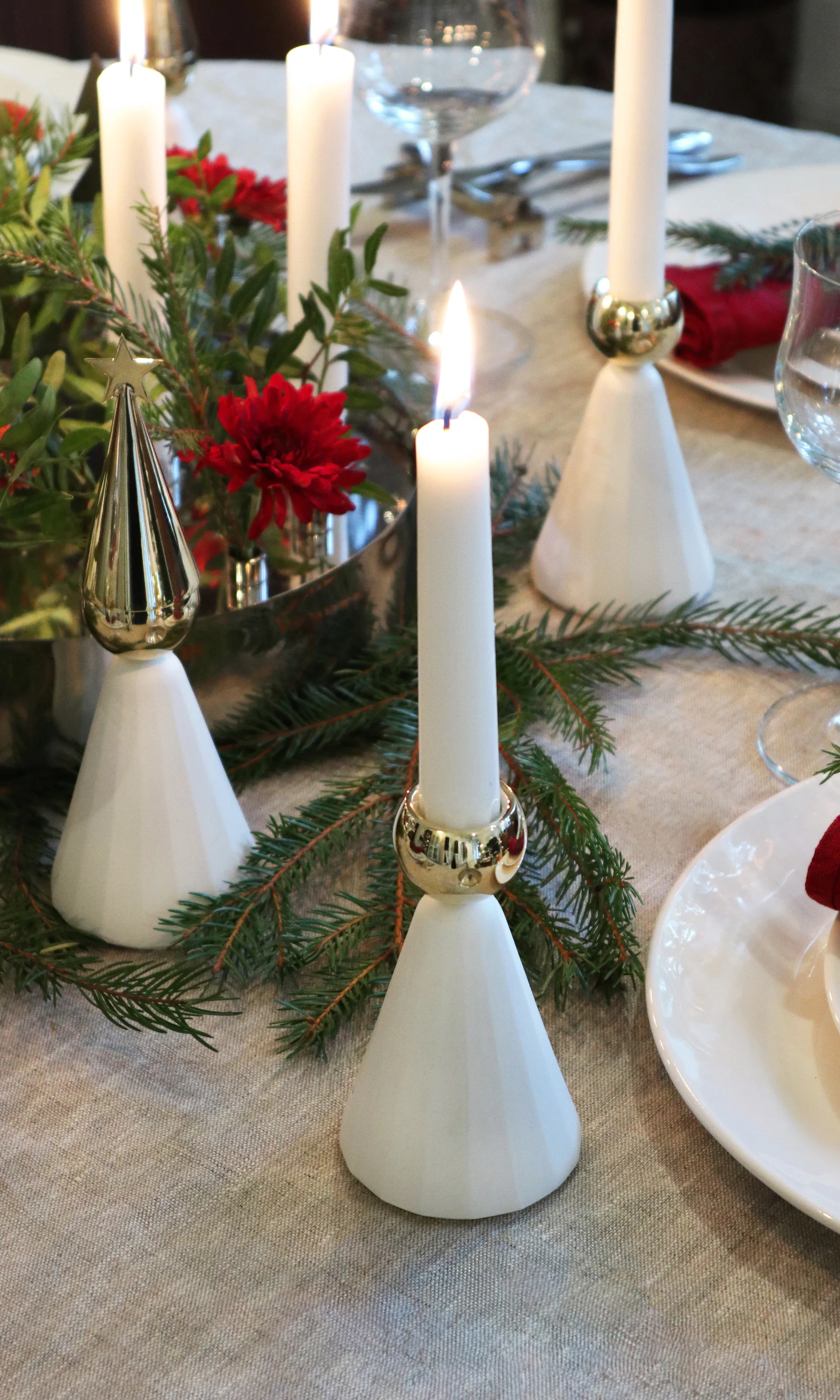 Soprano kandelaar, Wit-messing KLONG